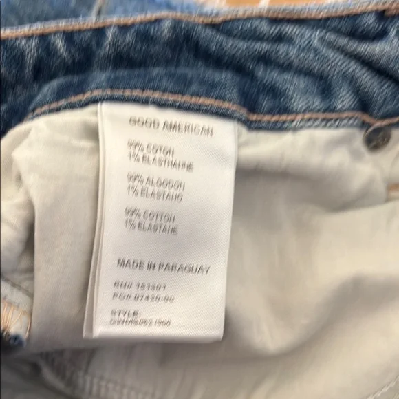 Good American Frayed Denim Mini Skirt - Picture 7 of 7